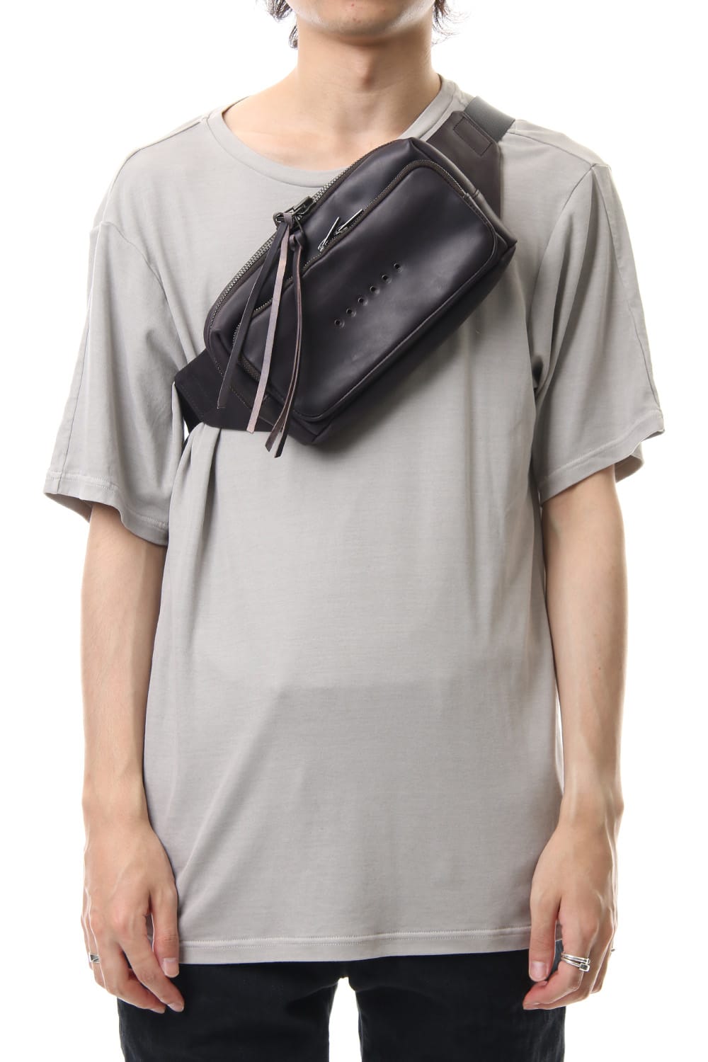 Waist bag  Guidi calf leather