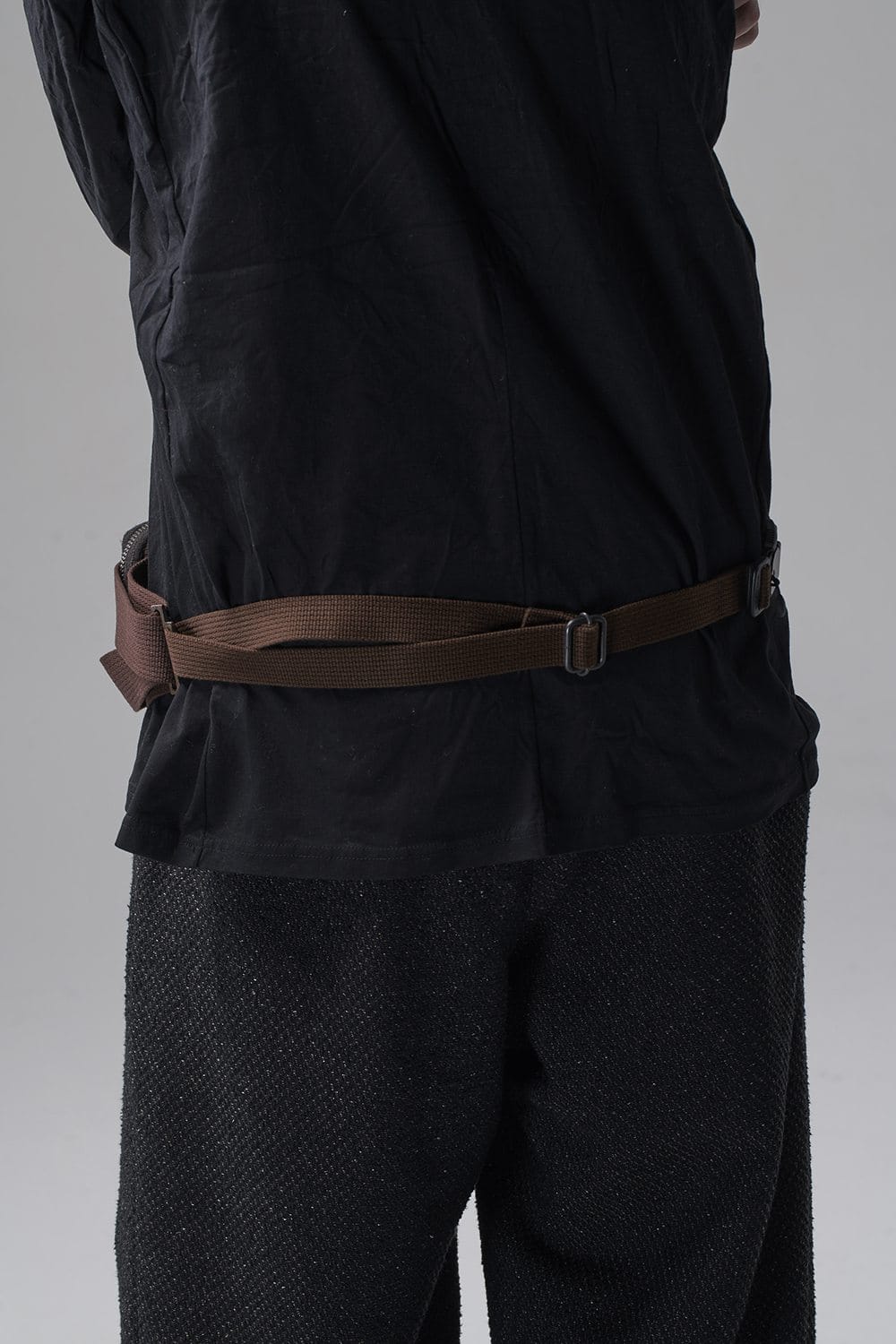 Waist bag Virgin wool Lava Stone