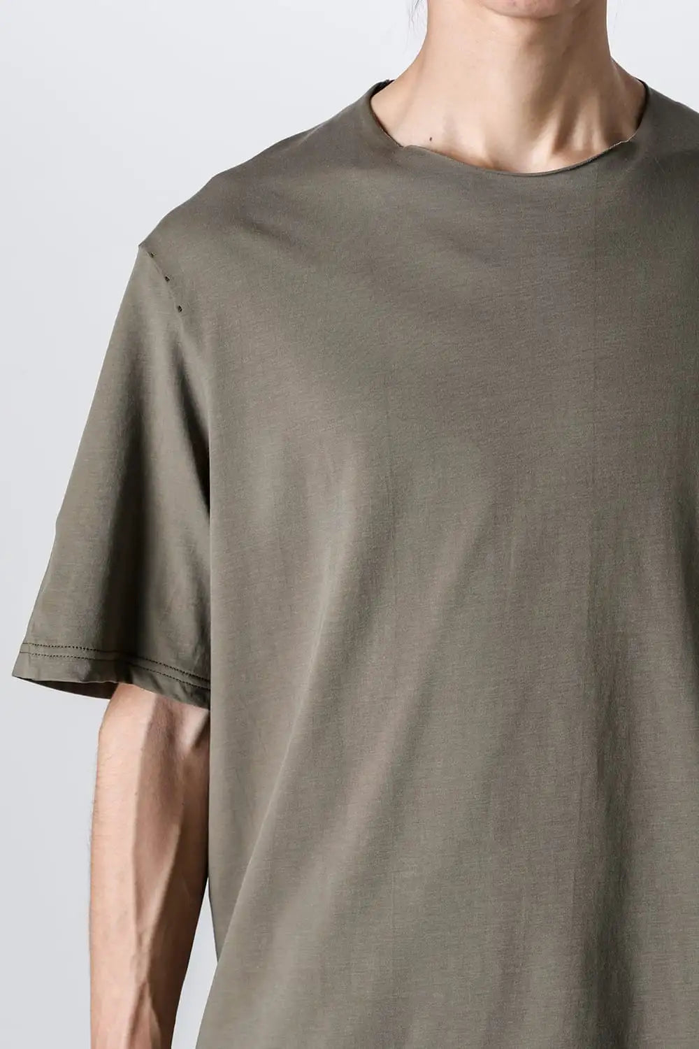 Short sleeve high twist jersey Olive