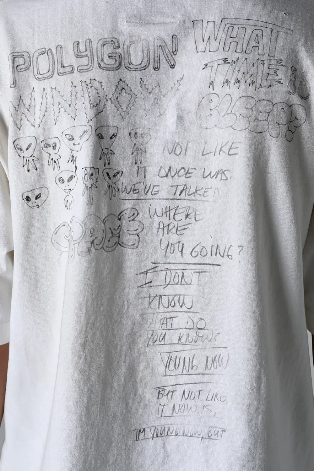 Distressed Tee White