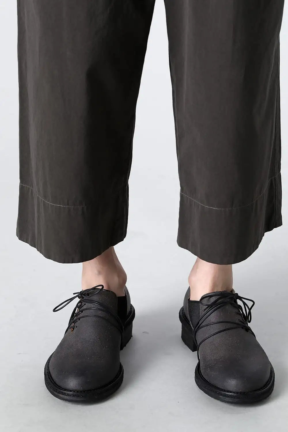 Dry Cotton Wide-Cropped Pants  Olive Drab