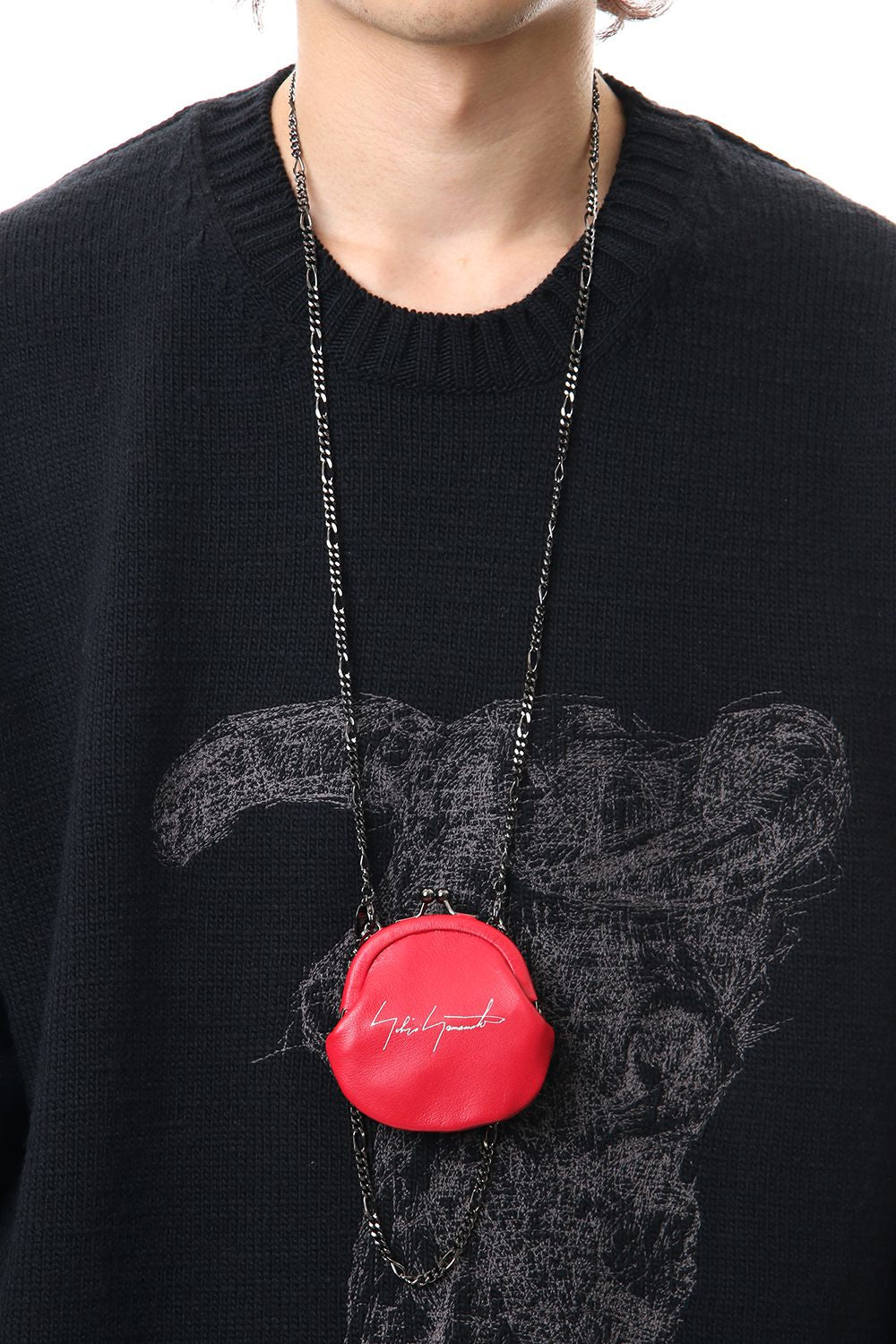 Frame purse Coin Case Red