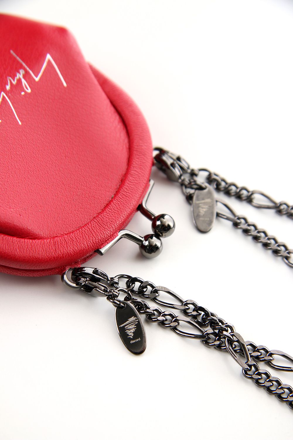 Frame purse Coin Case Red