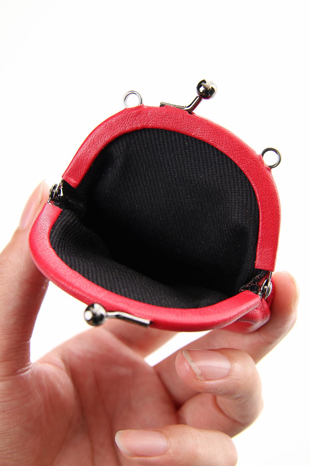 Frame purse Coin Case Red