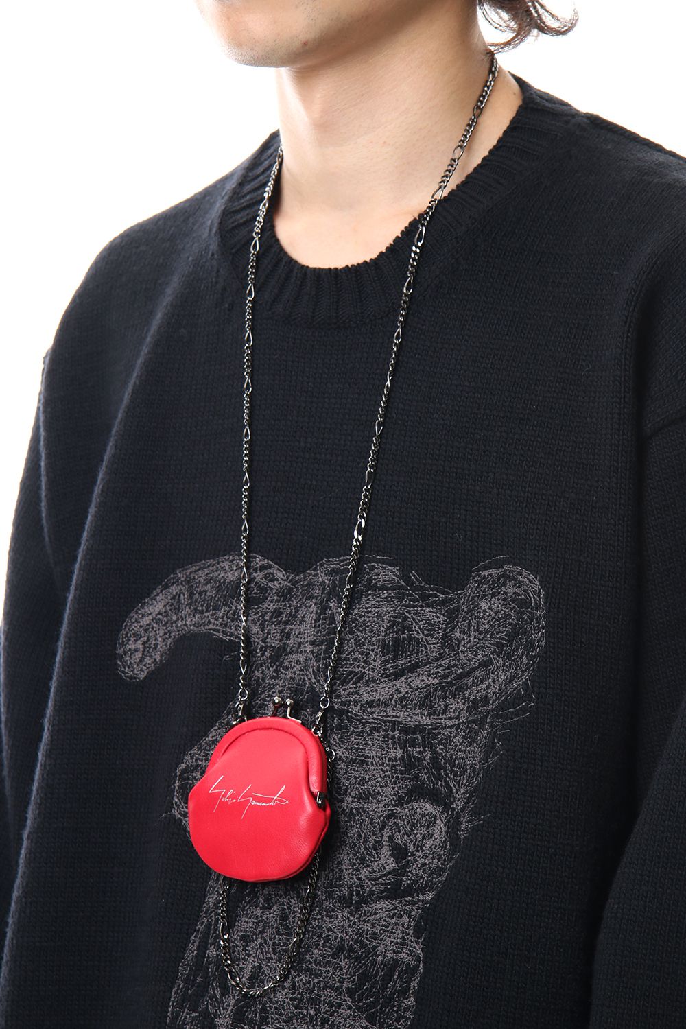 Frame purse Coin Case Red