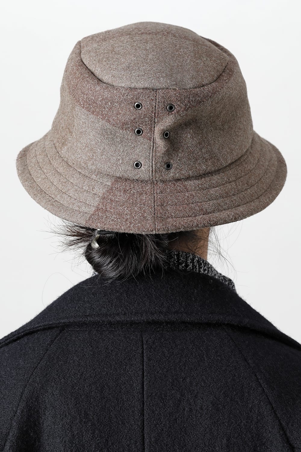 Hat Khaki Check