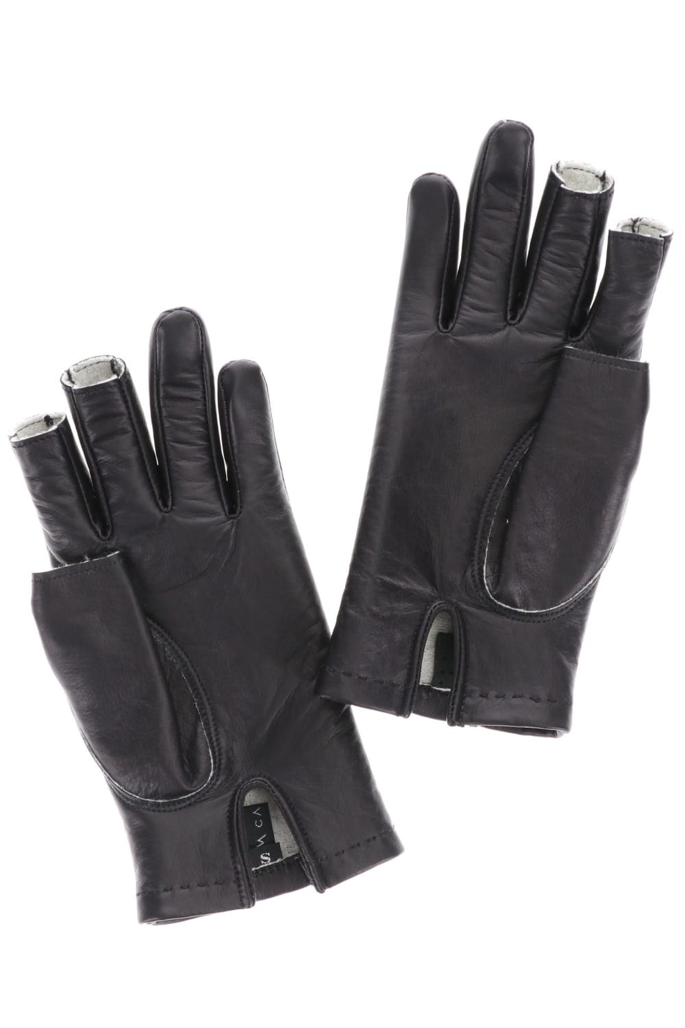 Leather Gloves Fingerless type Calf leather