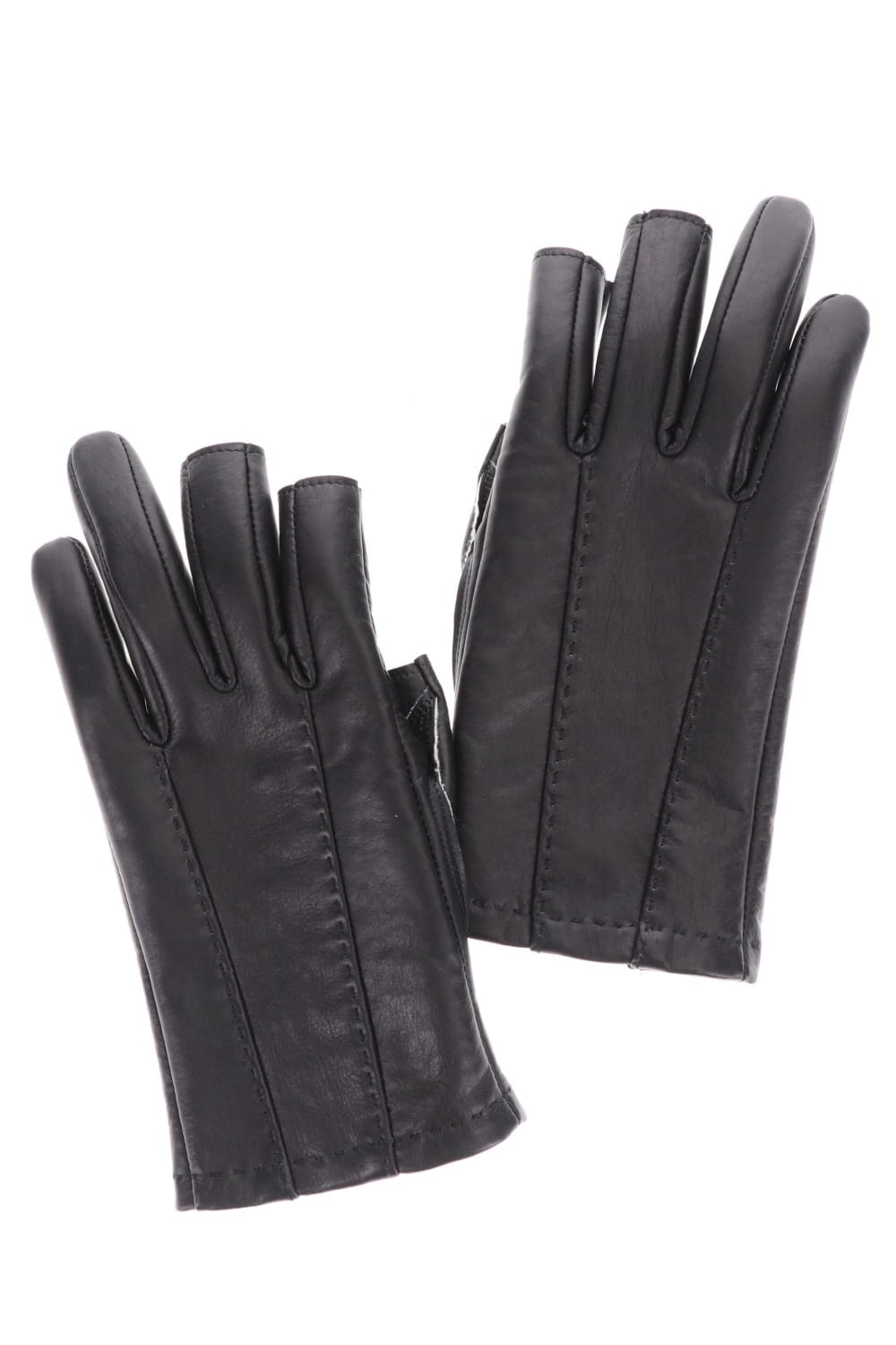 Leather Gloves Fingerless type Calf leather