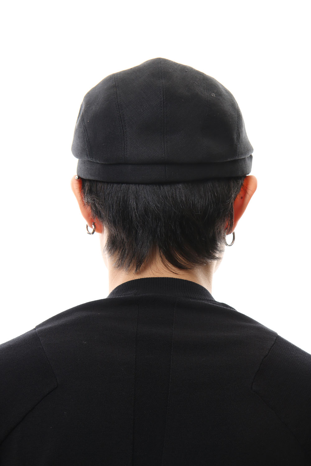 Cap LINEN FABRIC - Black