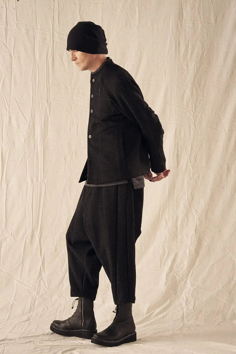 Relaxed pants Shetland wool