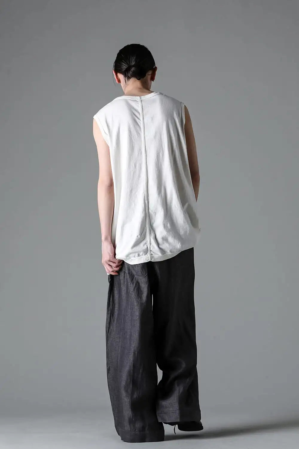 SLEEVELESS TEE Cotton Hemp Jersey KINARI