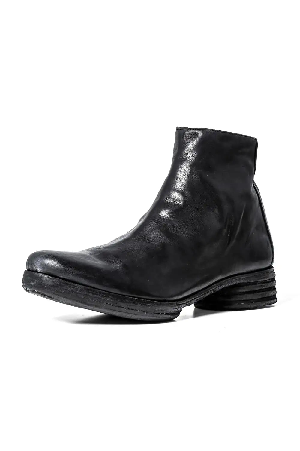 incarnation × DEVOA Boots Horse leather garment dyed Black