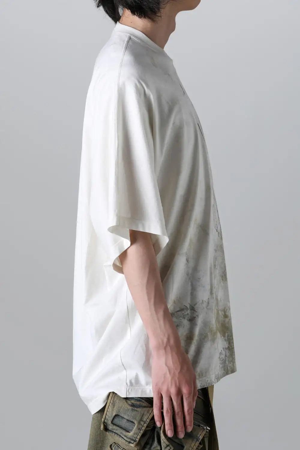 Cotton SZ Jersey Print T-Shirt Off White