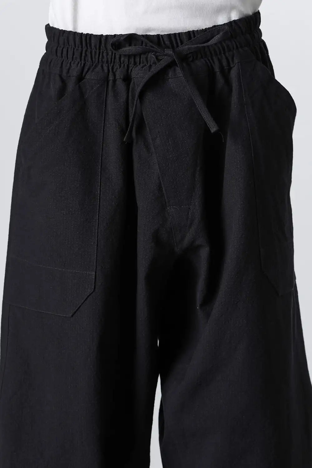 TROUSERS#80 Coarse Dense Twill Black