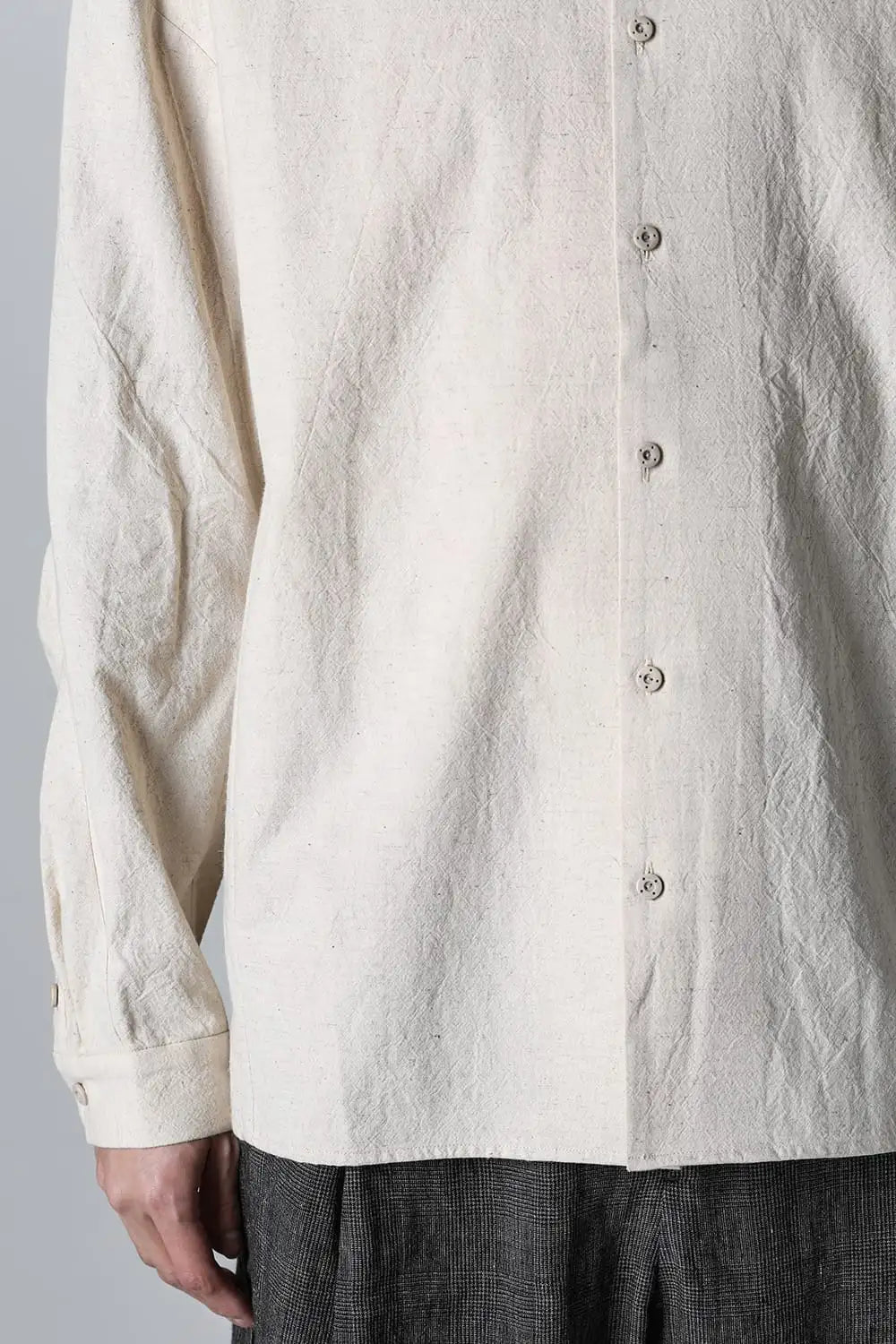 シャツ ルーズフィット コットンヘンプ