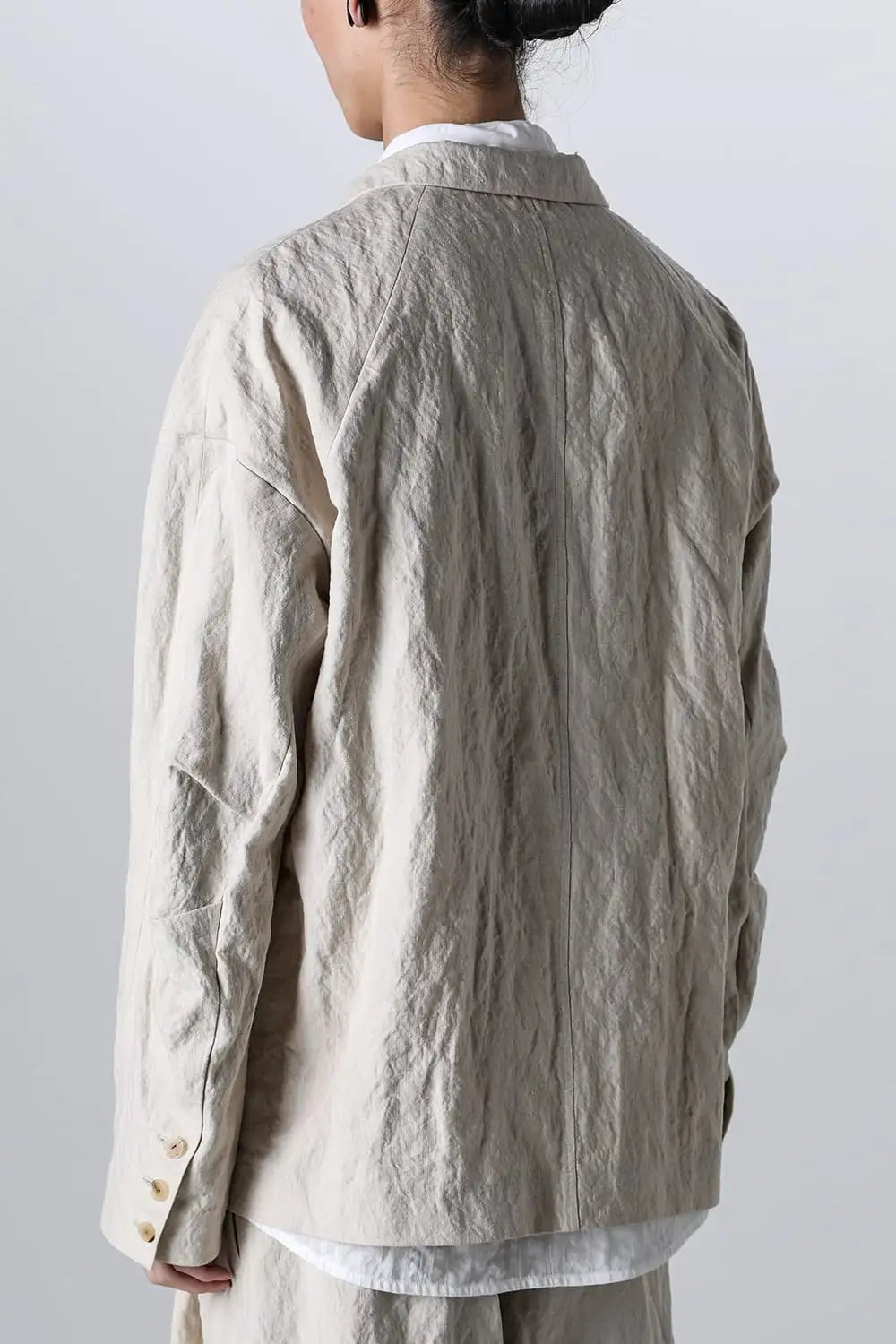 Jacket canapa / cotton metal shrink