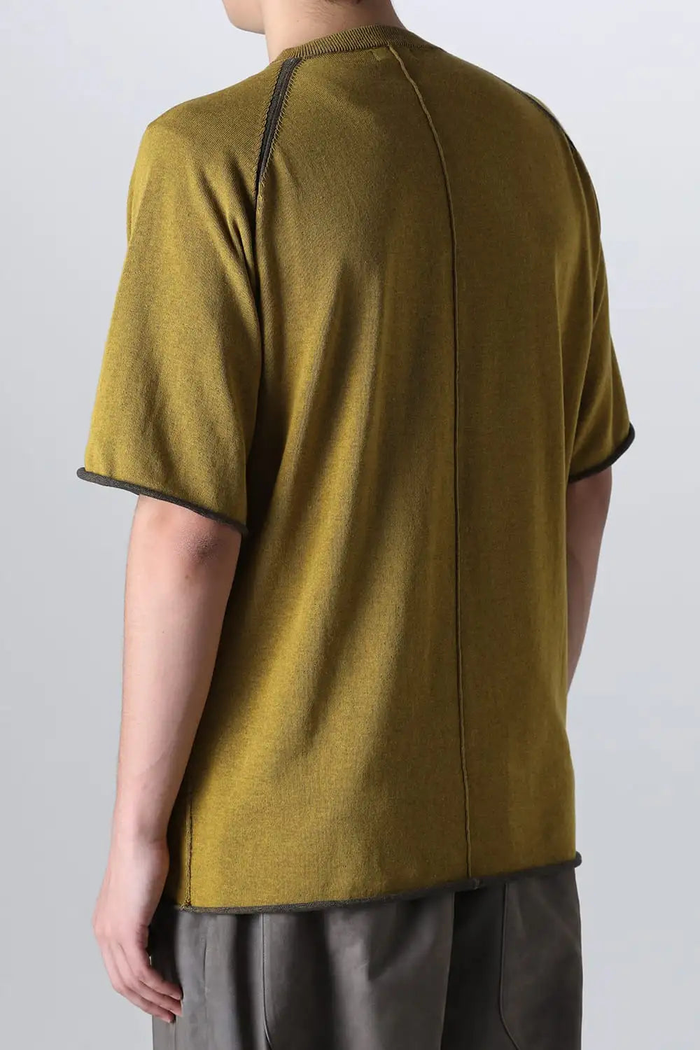 Short sleeve High twist cotton Yellow