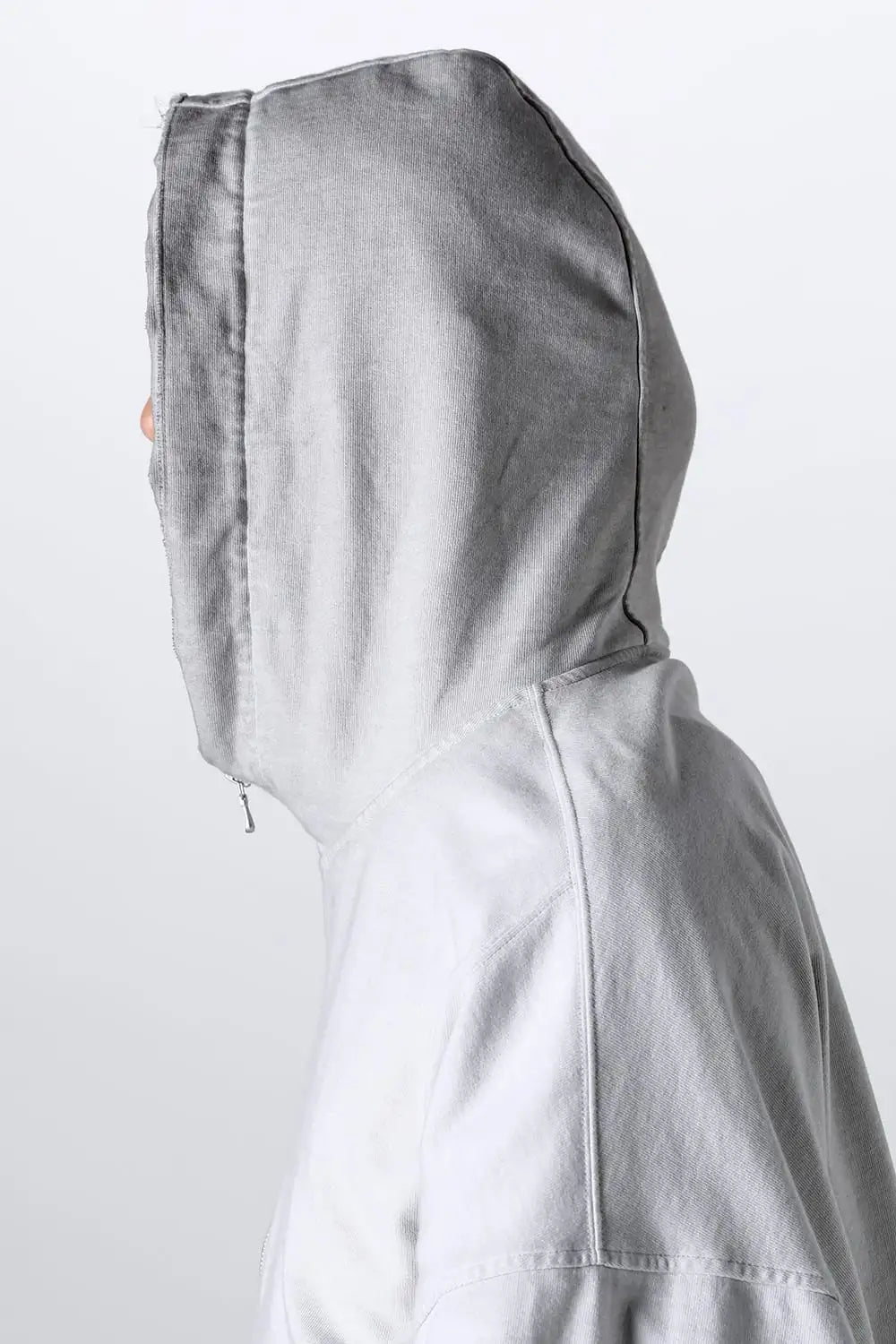 Cotton Sweat Zip Up Hoodie Plaster