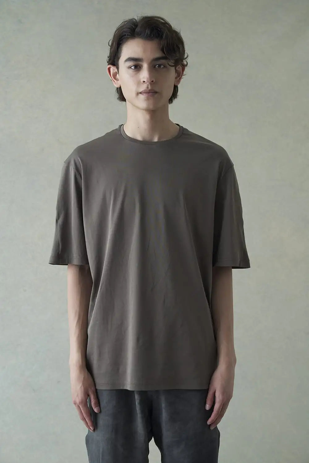 Short sleeve high gauge jersey Olive