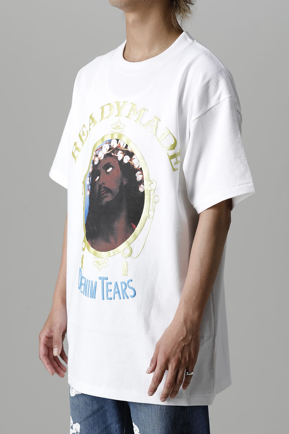 READYMADE × DENIM TEARS COTTON WREATH Tee - RE-DT-WH-00-00-12