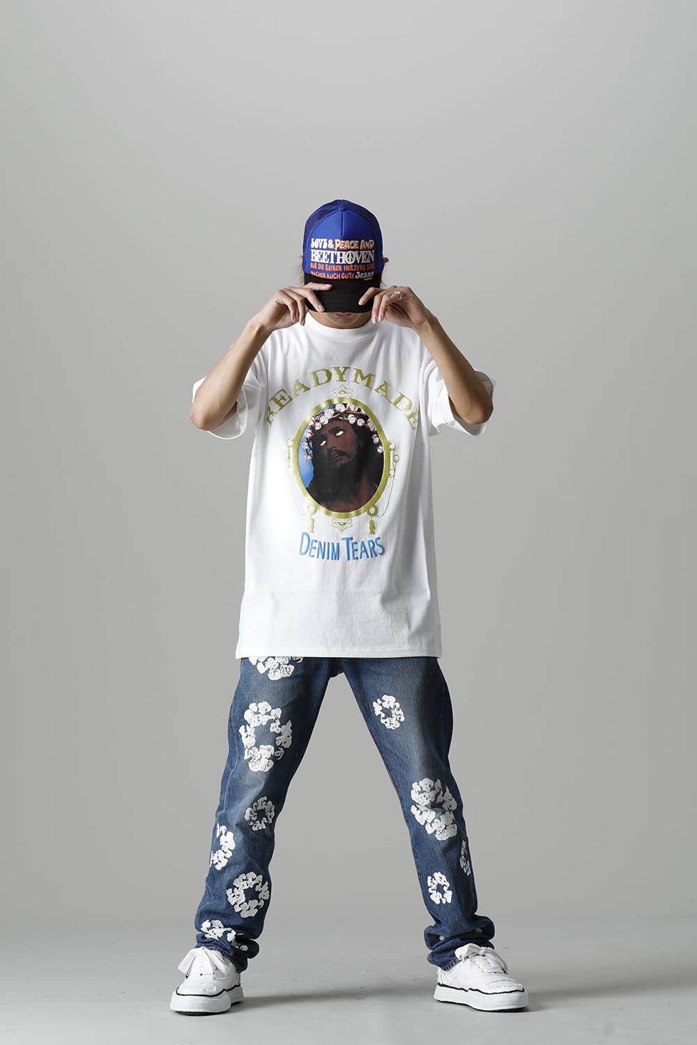 READYMADE × DENIM TEARS COTTON WREATH Tee - RE-DT-WH-00-00-12