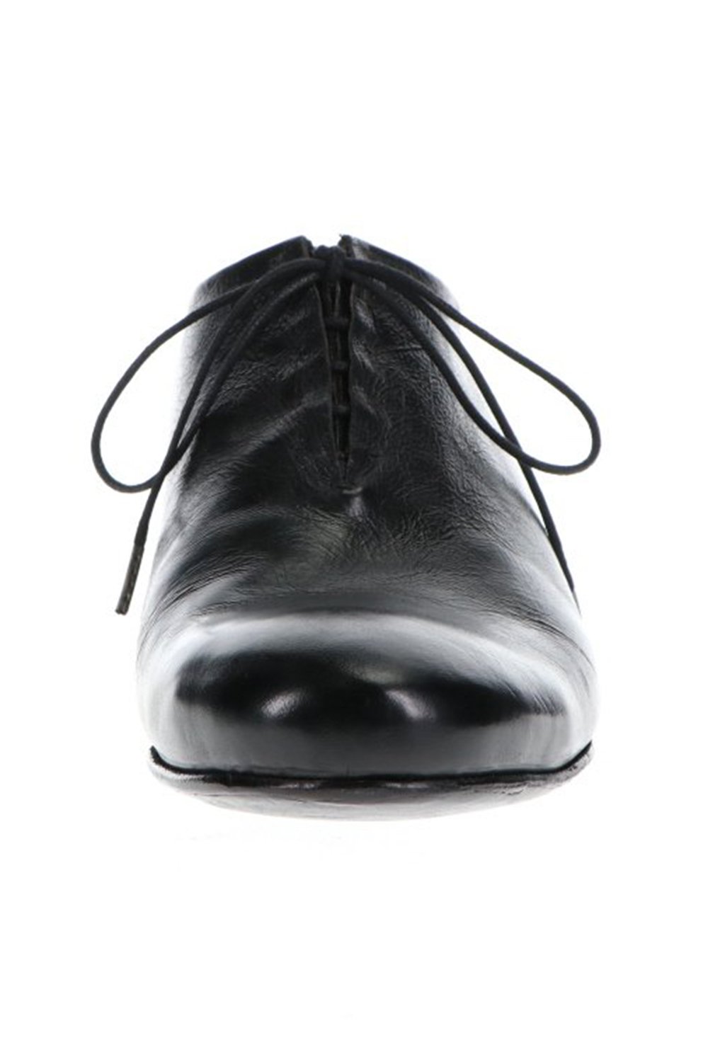 W. Hidden Laces Derby Shoes Kangaroo Black