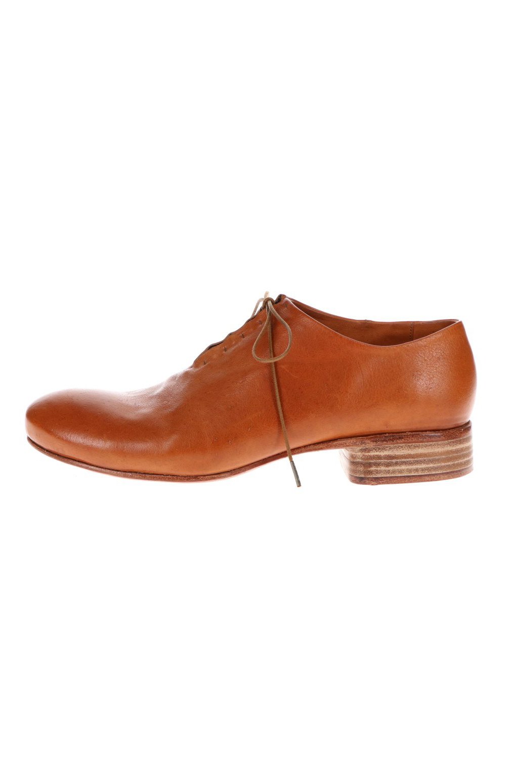 W. Hidden Laces Derby Shoes Kangaroo Natural