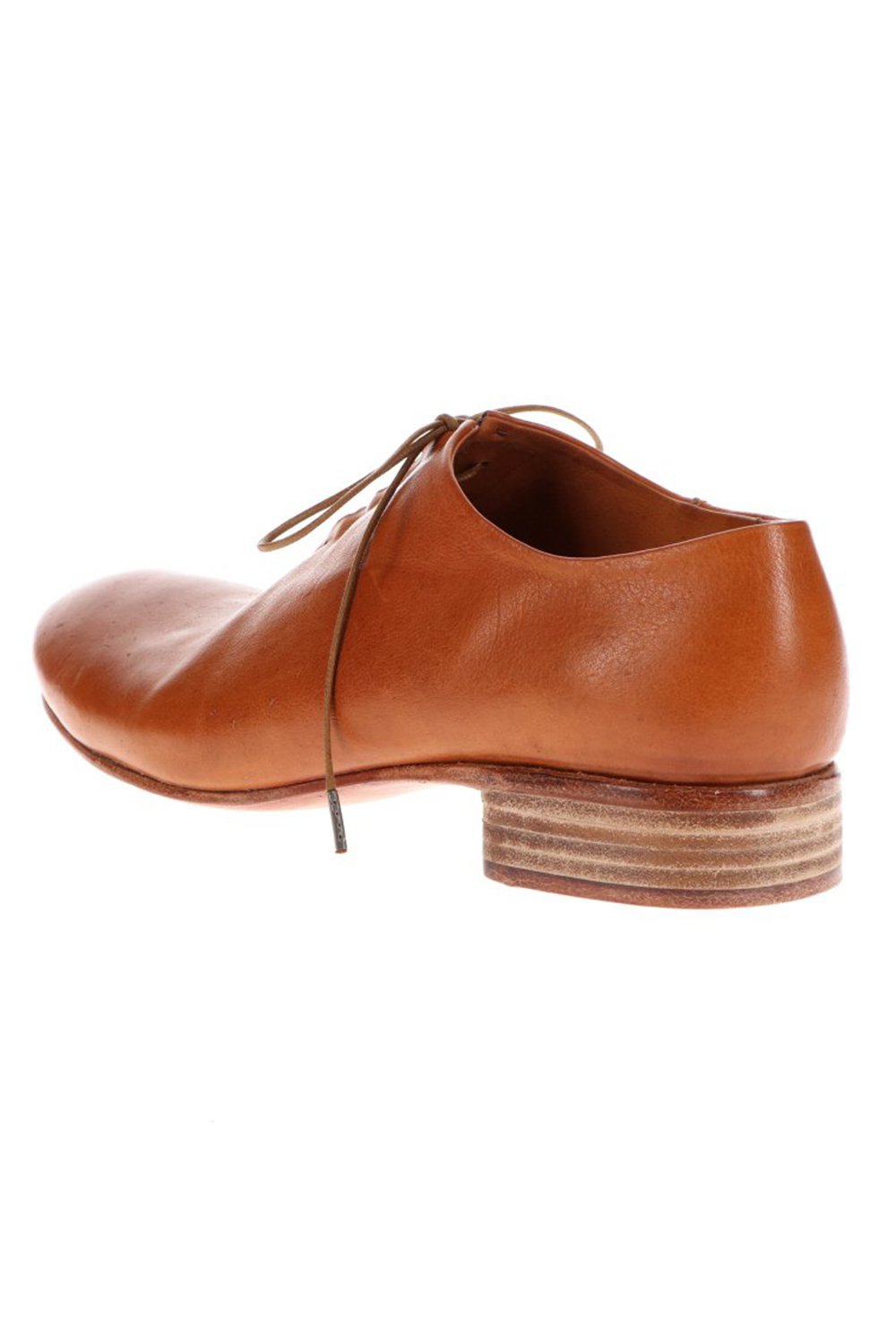 W. Hidden Laces Derby Shoes Kangaroo Natural