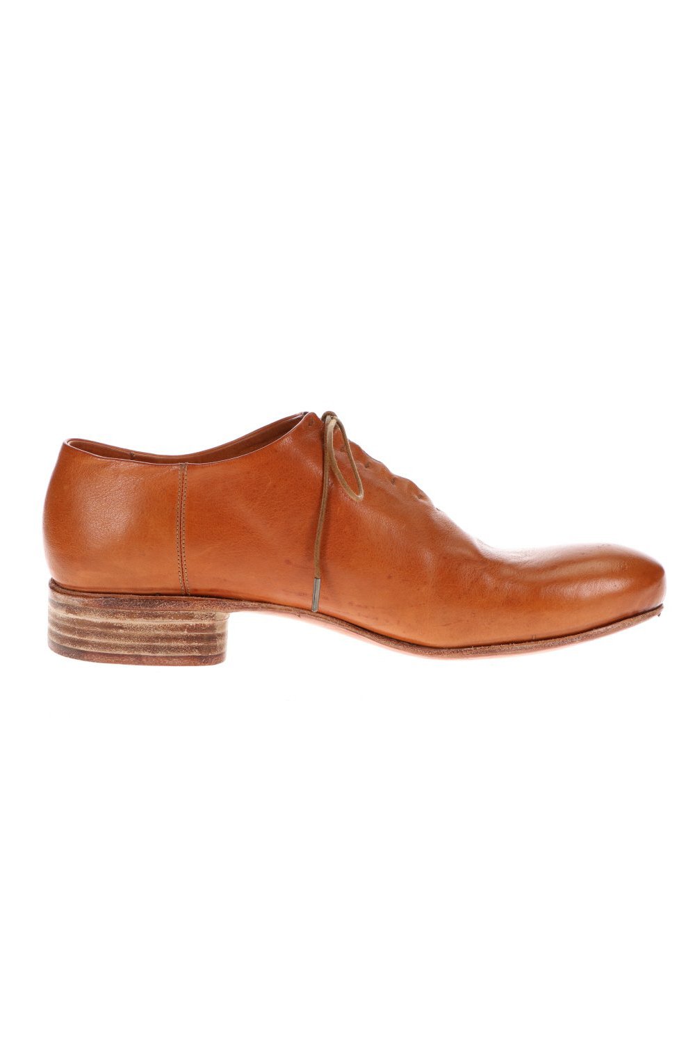 W. Hidden Laces Derby Shoes Kangaroo Natural