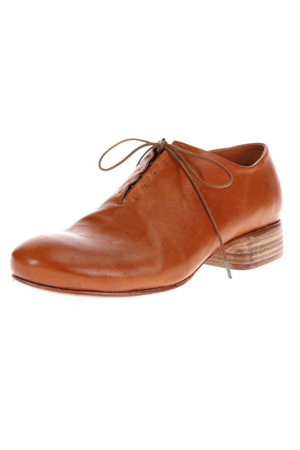 W. Hidden Laces Derby Shoes Kangaroo Natural