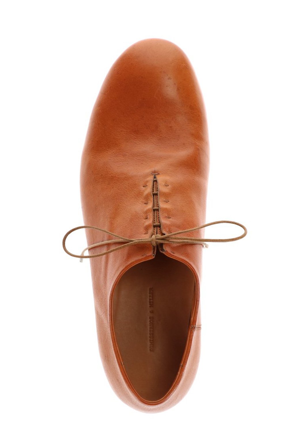 W. Hidden Laces Derby Shoes Kangaroo Natural