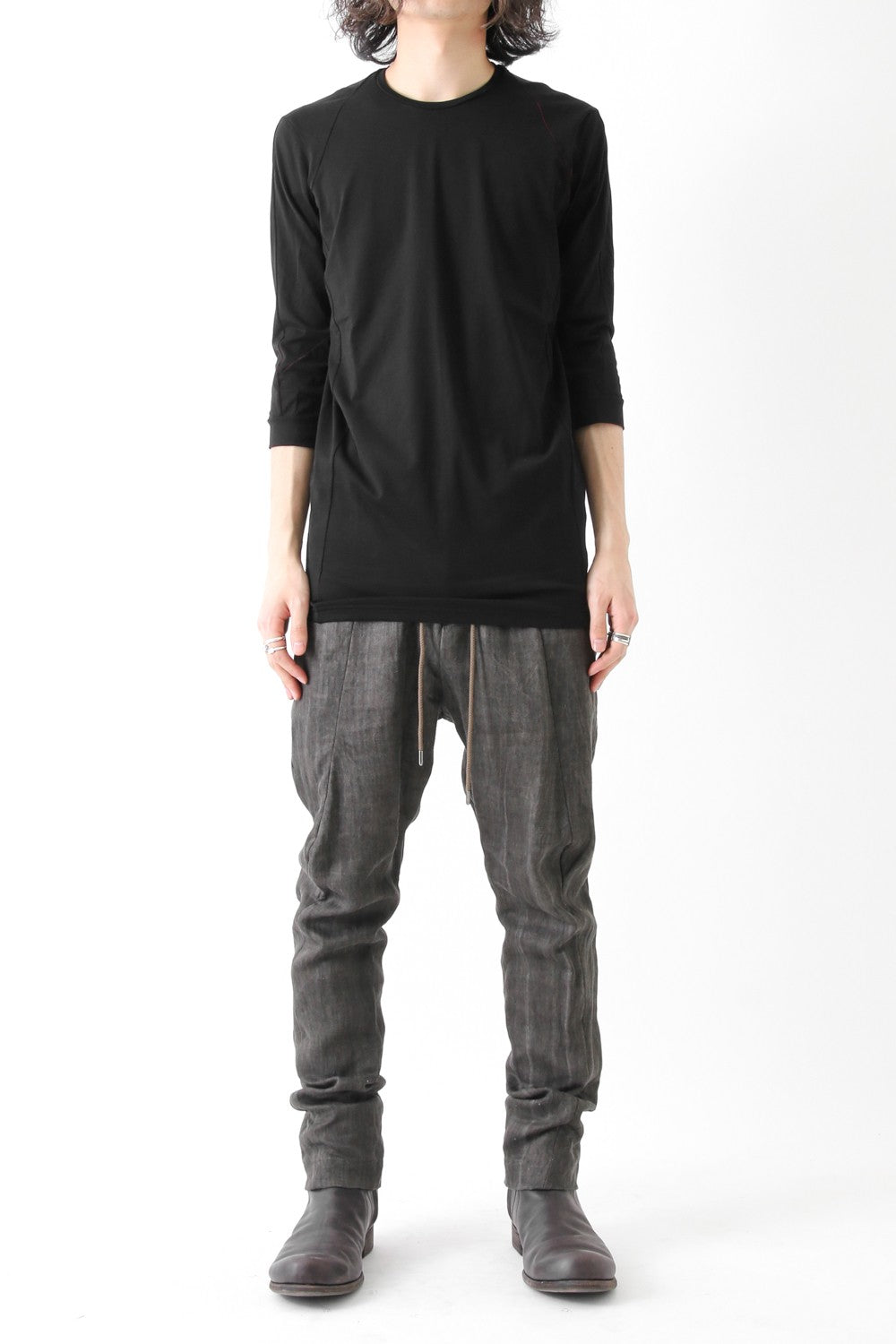 Easy Pants Linen Denim Charcoal Dyed