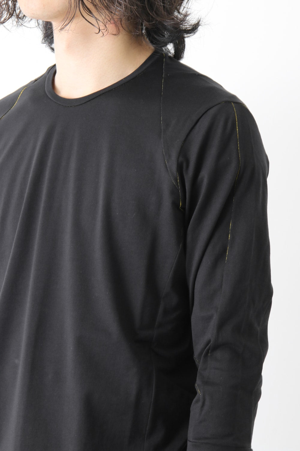 Three-quarter Sleeve Cut Sew 80/2 Cotton Jersey