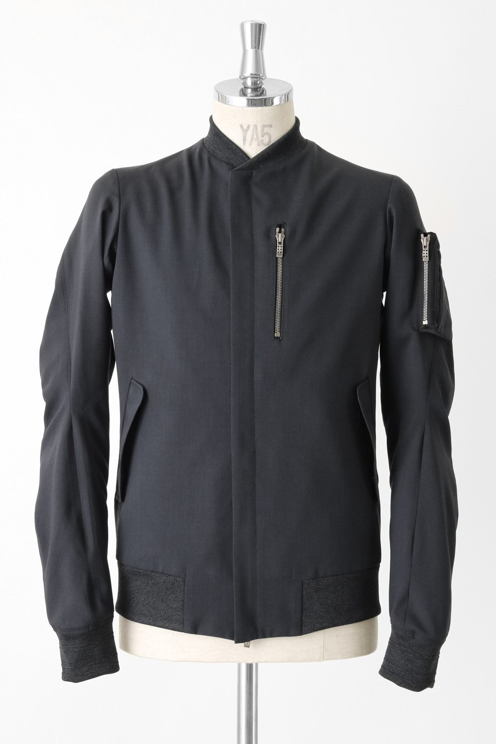 EX Fine Crepe Gabardine Washable Wool Flight Jacket