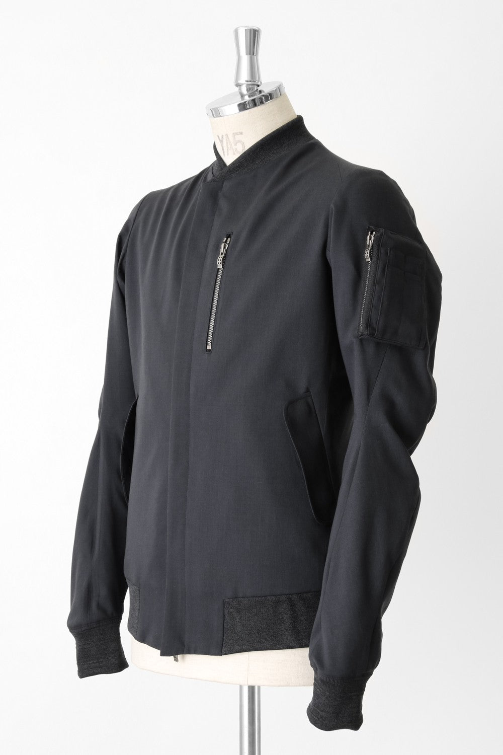 EX Fine Crepe Gabardine Washable Wool Flight Jacket