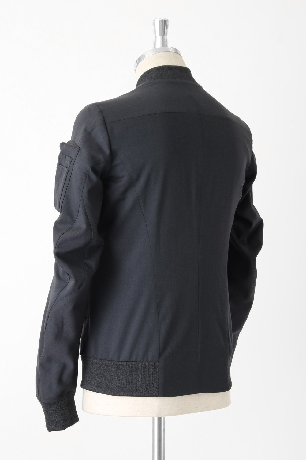 EX Fine Crepe Gabardine Washable Wool Flight Jacket