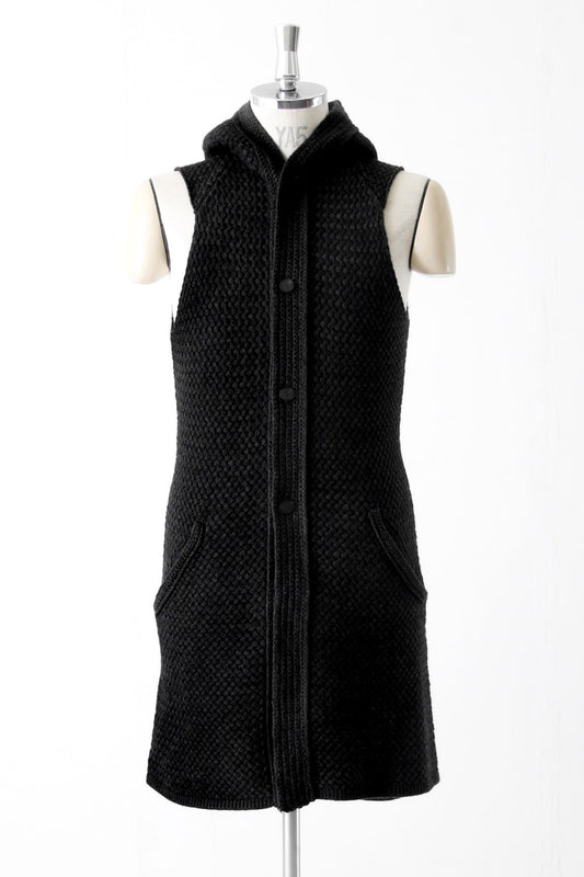 Knit Vest Wool Cotton