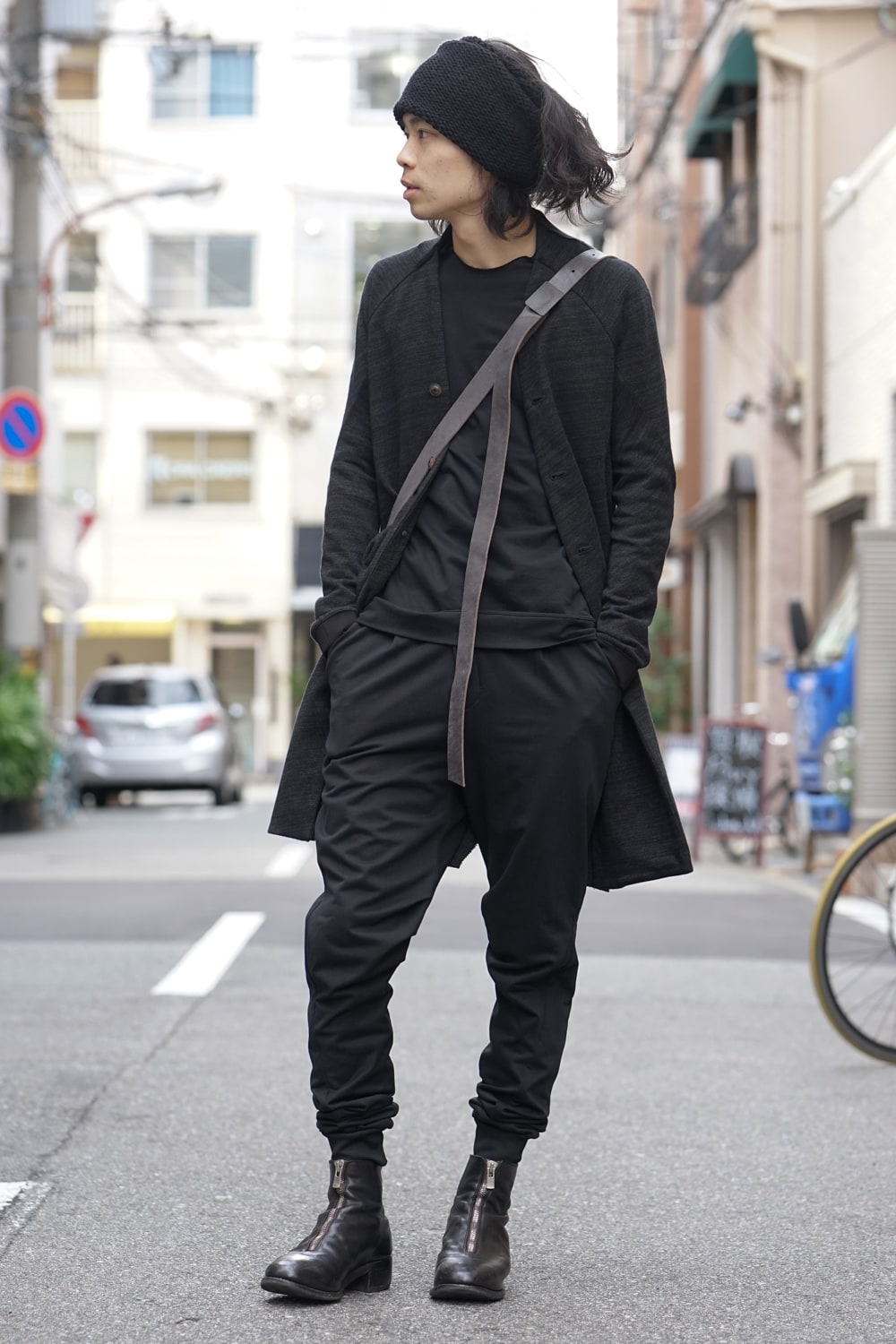 Leather Bag Guidi Horse Size L