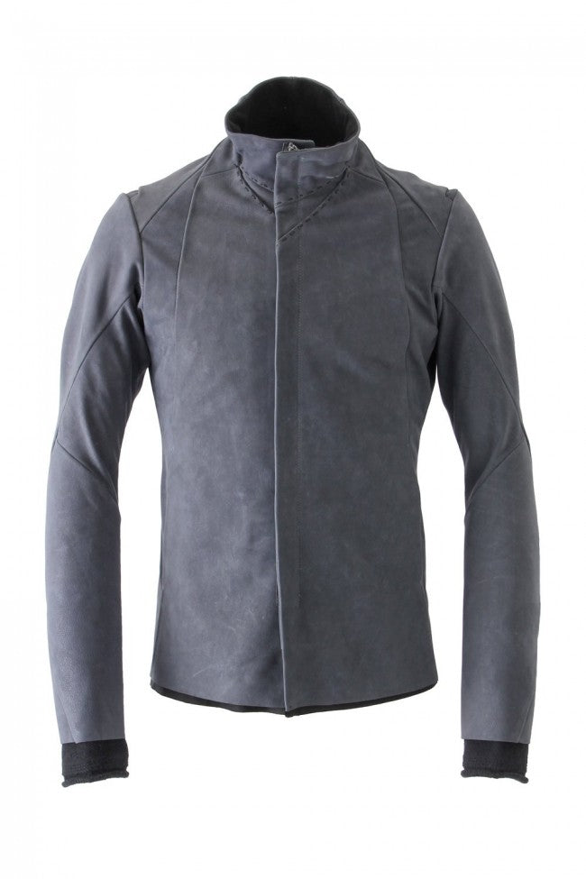 High Neck Jacket Calf Leather