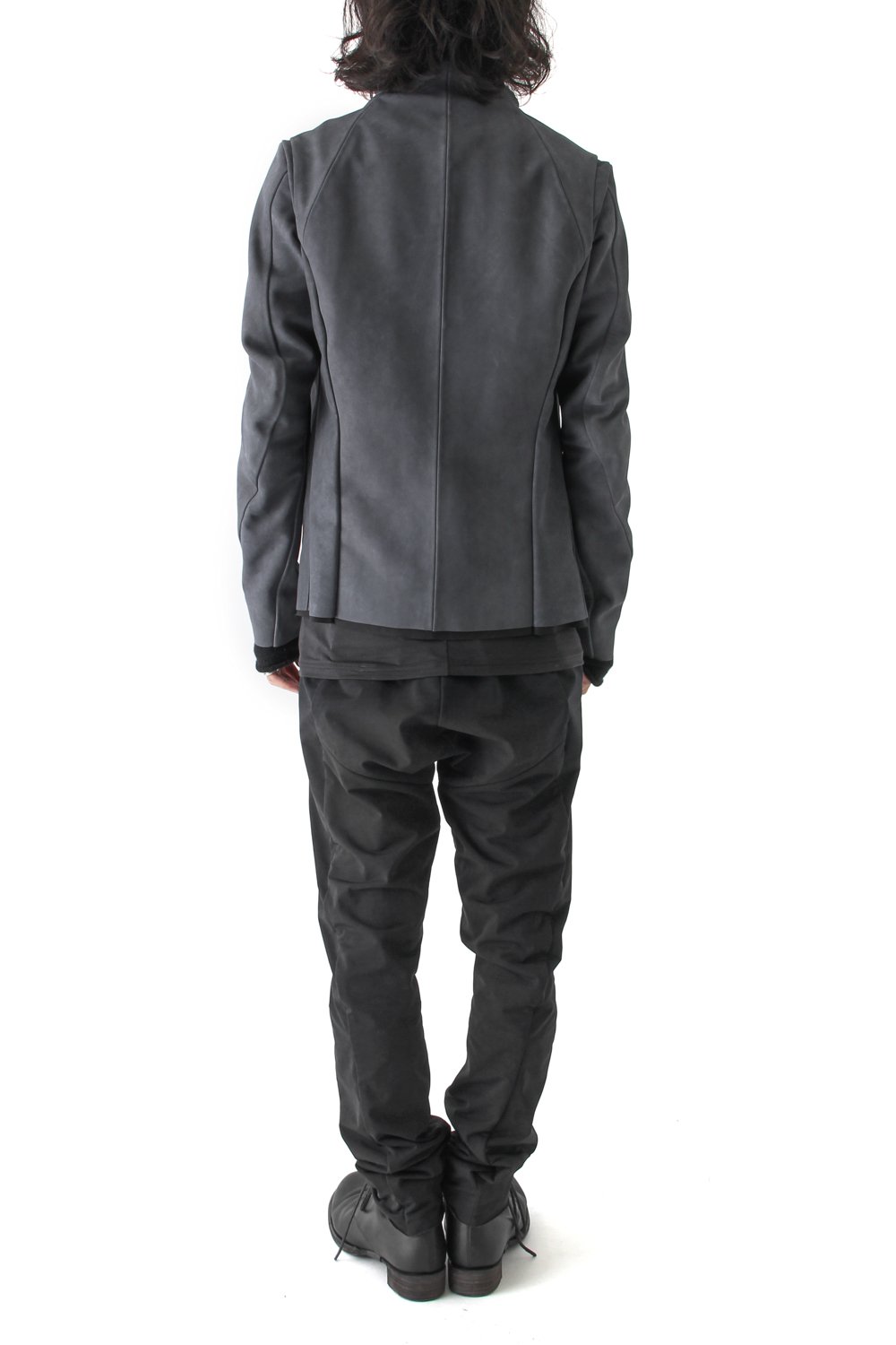 High Neck Jacket Calf Leather