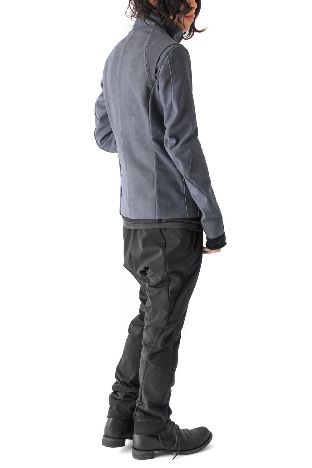 High Neck Jacket Calf Leather