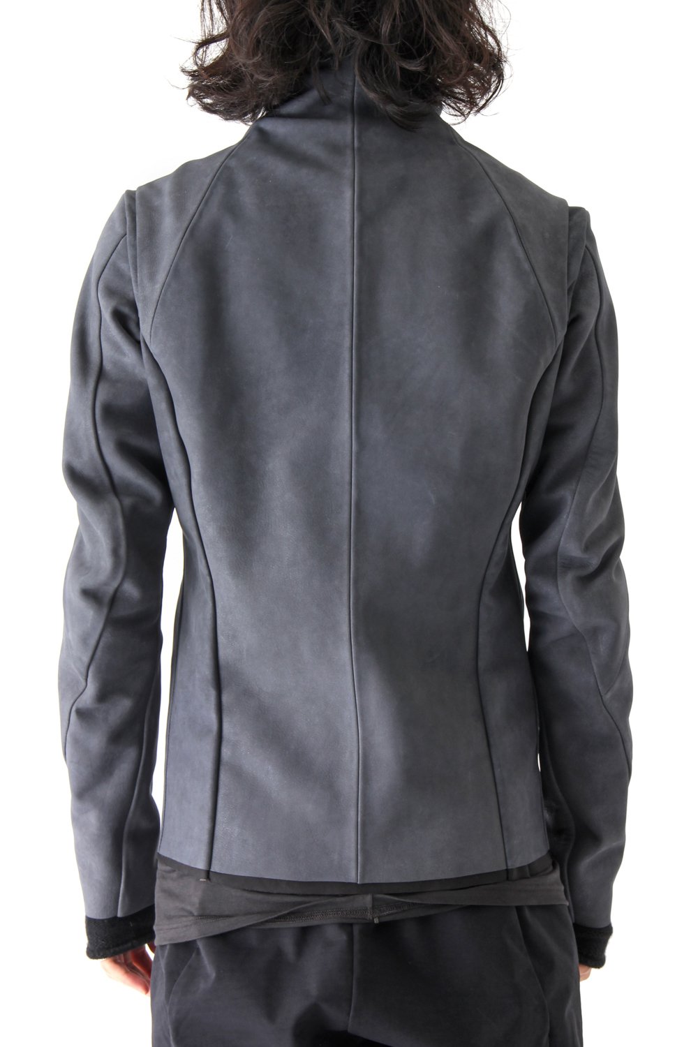 High Neck Jacket Calf Leather