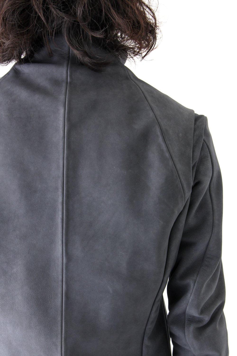 High Neck Jacket Calf Leather