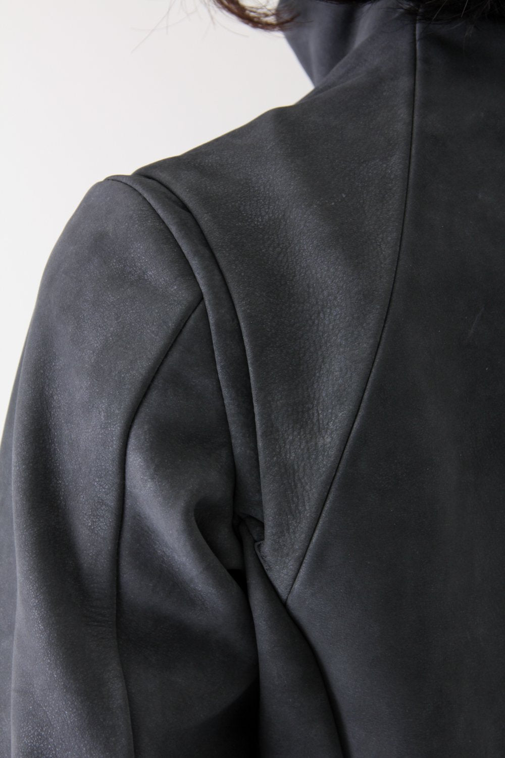 High Neck Jacket Calf Leather