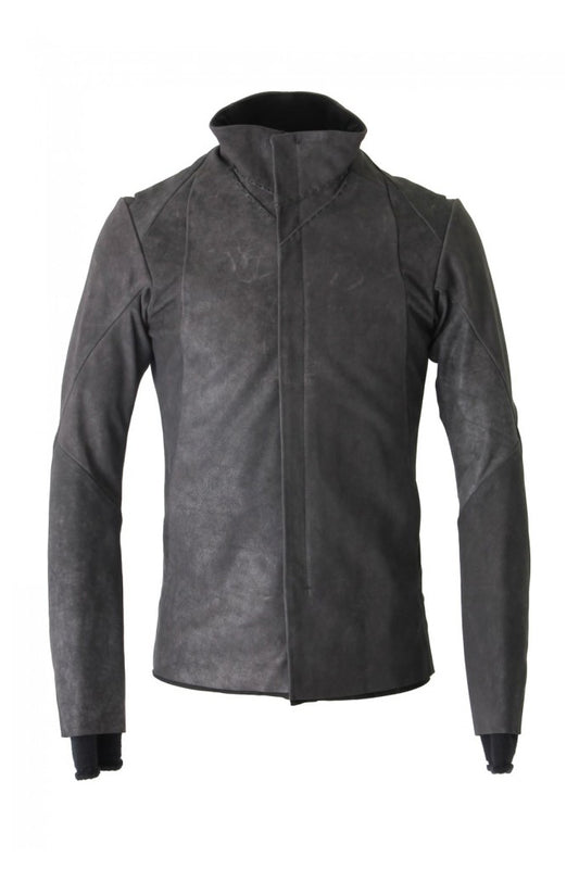 High Neck Jacket Calf Leather