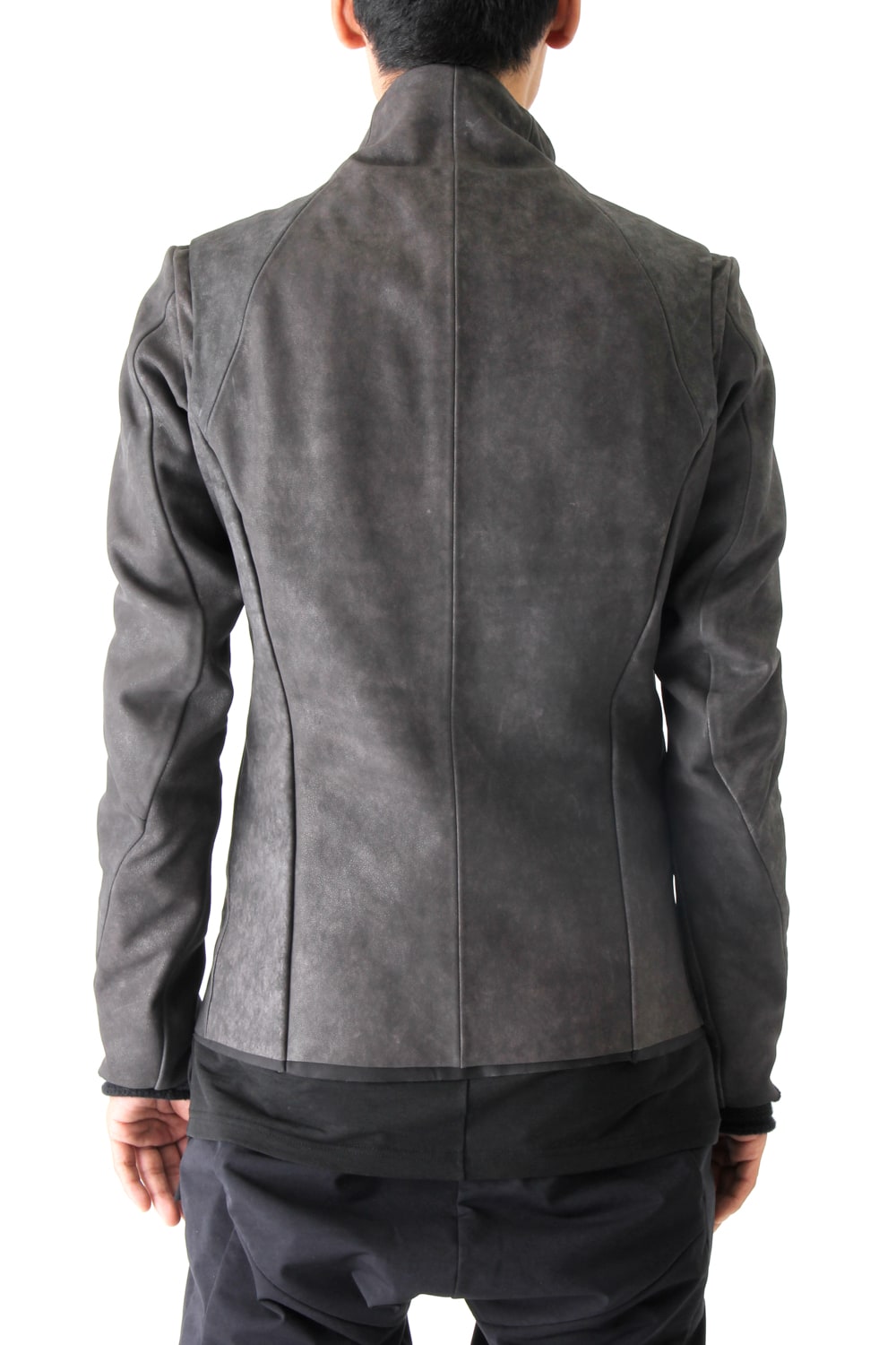 High Neck Jacket Calf Leather