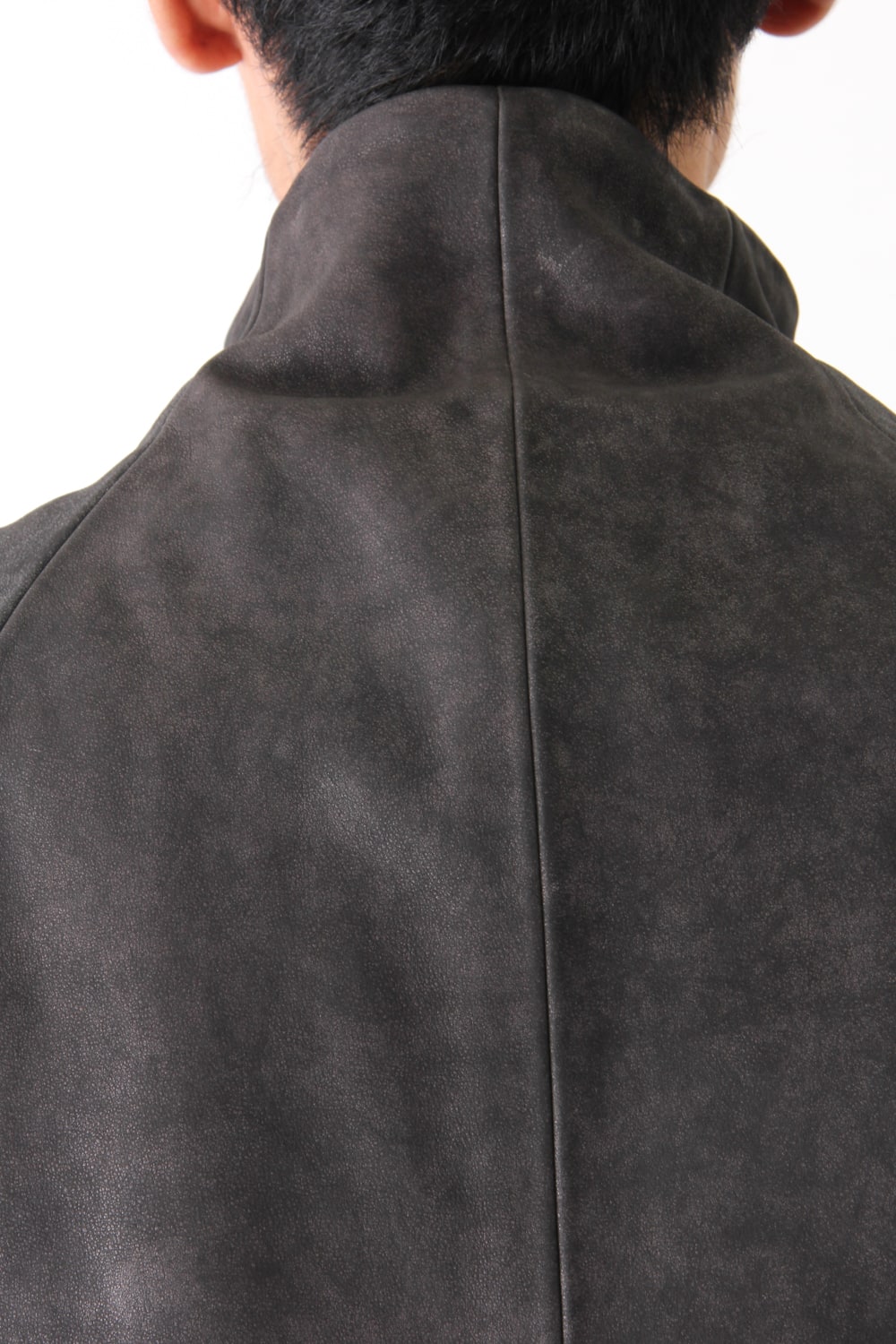 High Neck Jacket Calf Leather