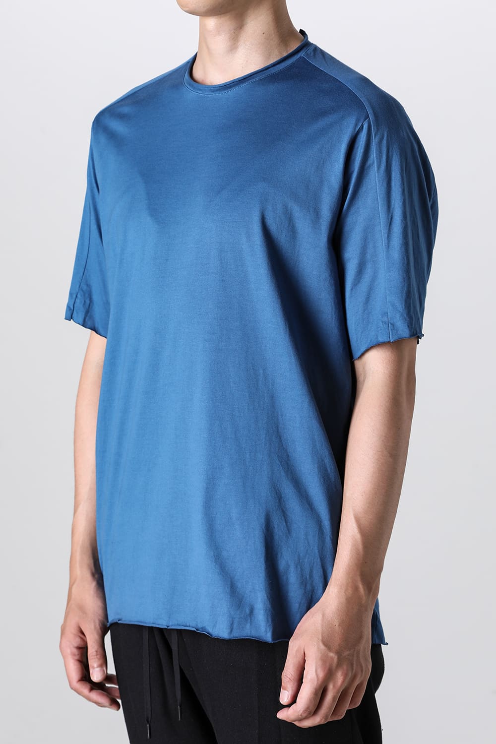 Sea Island cotton Short Sleeve T-shirt Blue