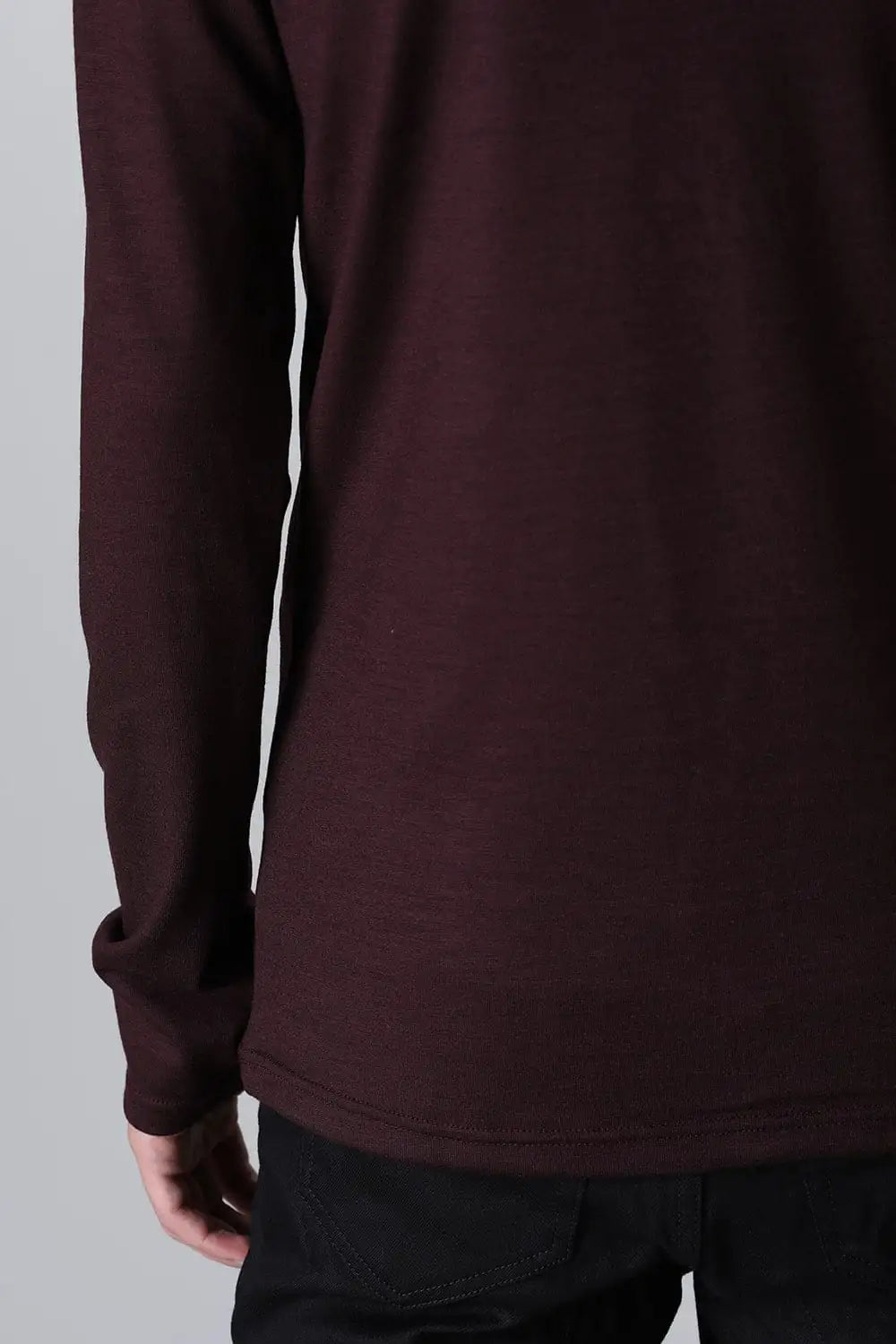 Washable Wool Turtle Neck Bordeaux