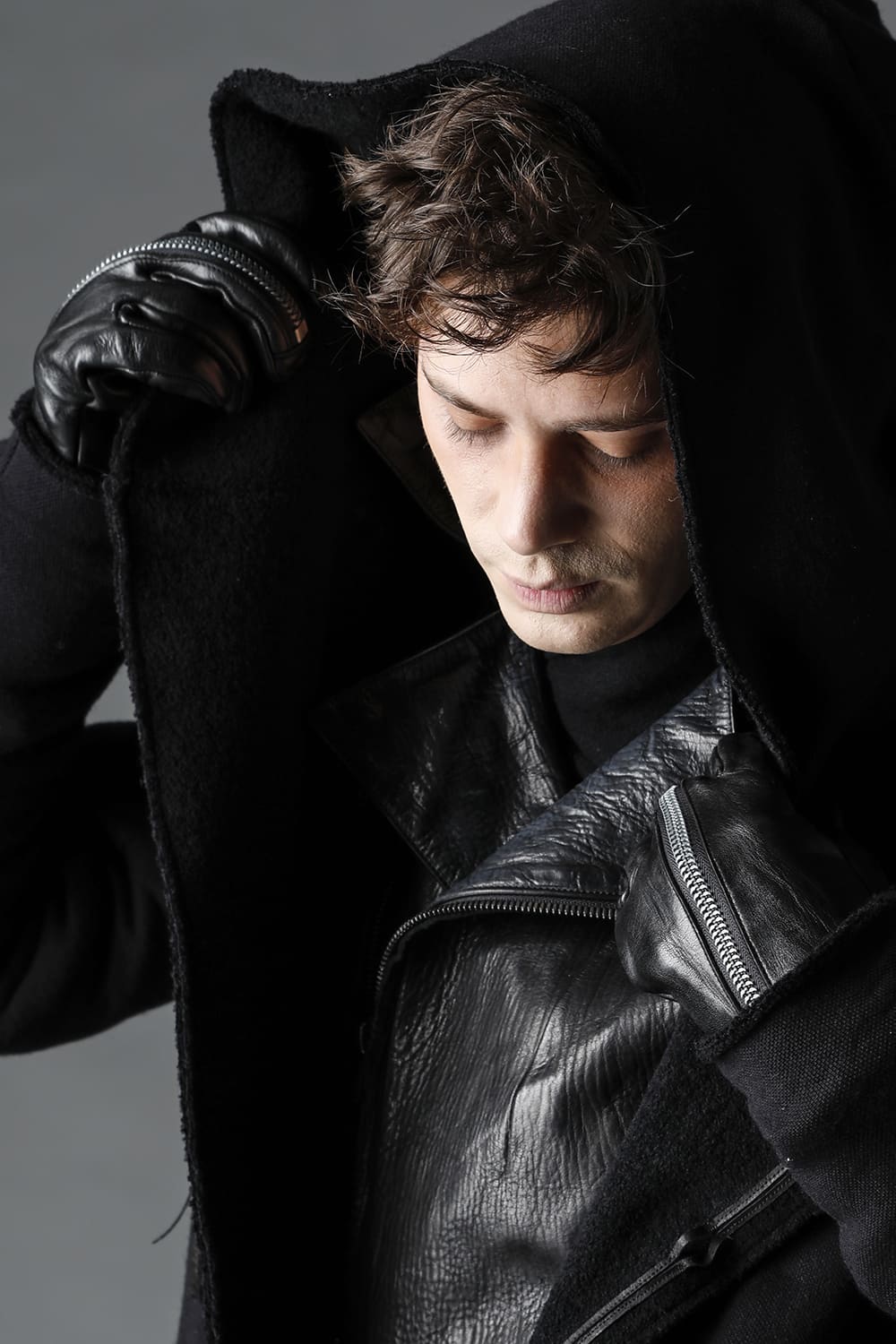 Horse Leather Zip Gloves - DG-0121A